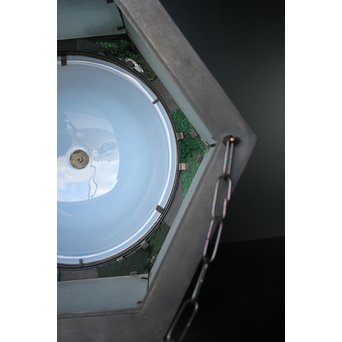 緑色ガラスとオパールセントのシャンデリア照明　A1949Y 