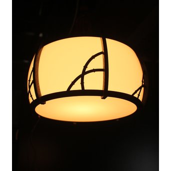 竹装飾 大型電笠/照明　A1954 