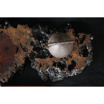 花梨 瘤玉杢 一枚板 花台/敷台　X163 