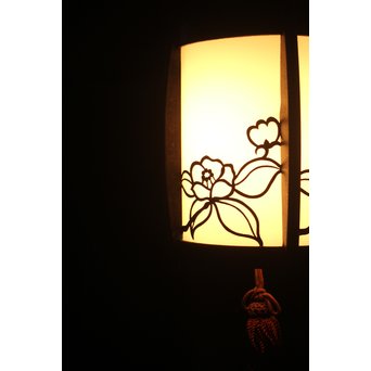 椿 銅製電笠照明　A1968 