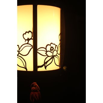 椿 銅製電笠照明　A1968 