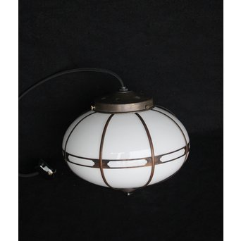 木爪銅飾オーバル型電笠/照明　A1973 