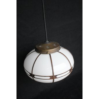 木爪銅飾オーバル型電笠/照明　A1973 