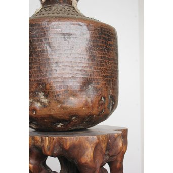 貿易蝋印 古代打出銅器壺　M168 