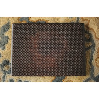 市松模様の版木板　X197 