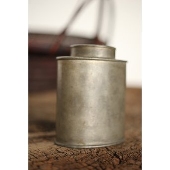 古錫 楕円茶壺　M192 