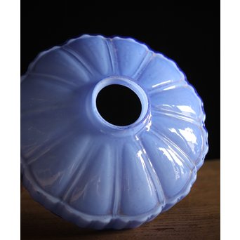 青紫のプレスガラス電笠照明　A2004 