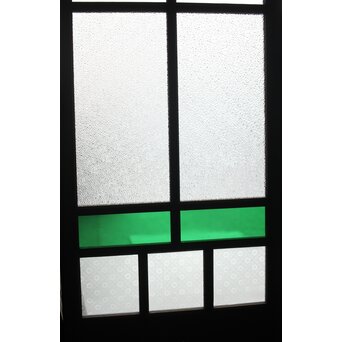 ハイサイズ レトロ緑色ガラス戸　GD1308YD 
