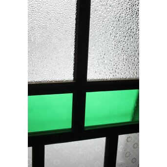 ハイサイズ レトロ緑色ガラス戸　GD1308YD 