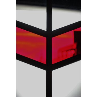 赤色ガラスの中型ガラス戸　GD1310 