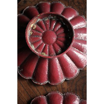 菊型七宝菓子皿 6枚　Y027 