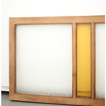 ダイアと黄色ガラスの欄間/明り取りL　R0047 