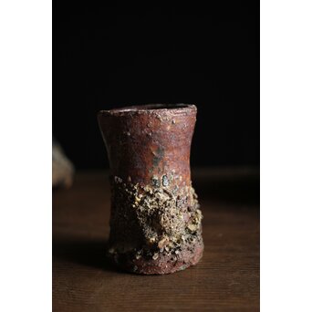 古陶磁 窯道具サヤ 小花器2点　P212 