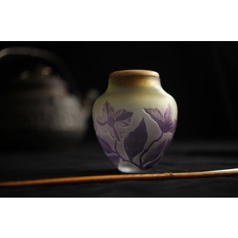 Tip Galle エミーレガレ 公式工芸 ガラス茶入　Y030 