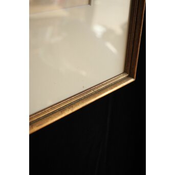 福井良之助 銅版画「窓」 鉛筆サイン 額装　Z252 