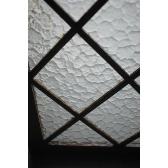 石目ガラスの菱形組子窓 2枚1組　GD0062 