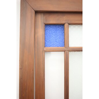 青色ガラスドア 框枠一式　GD0063Y 