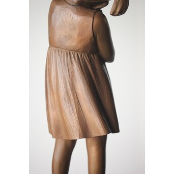 加藤豊 ブロンズ 少女像 銅像　M274 