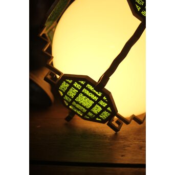 緑色ダイアガラス アールデコ照明　A007 