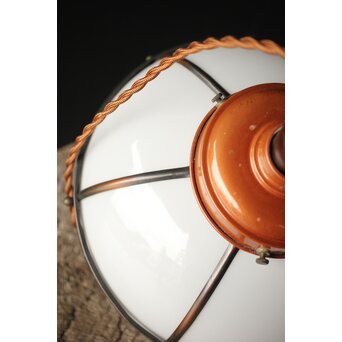 菊菱装飾 銅巻電笠照明　A021 