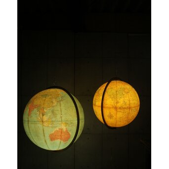 Replogle リプルーグル ディプロマット型 ブルーオーシャン地図 地球儀　U280 吊ってみても素敵です