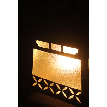 銅製灯籠 七宝紋 ブラケット照明 2個1組　A047 