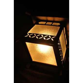 銅製灯籠 七宝紋 ブラケット照明 2個1組　A047 
