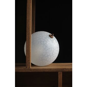桜紋 オパールセントガラス球体照明　A049