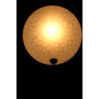 桜紋 オパールセントガラス球体照明　A049Y 