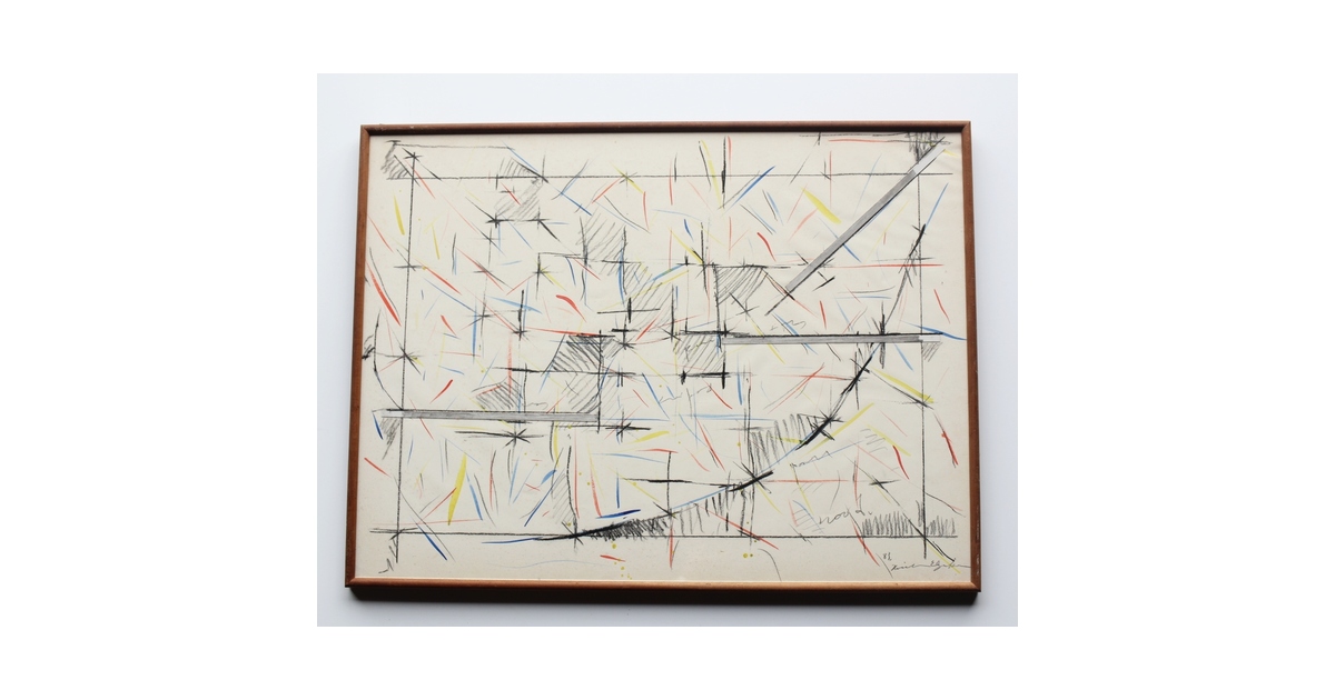 齋鹿逸郎 鉛筆画 1984年 額装済 現代アート 齋鹿逸郎 鉛筆画 1984年 額装済 現代アート