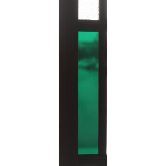 幅広 緑色ガラス戸 2枚1組　GD0153 