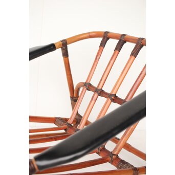 山川ラタン製作所 籐編肘掛椅子　U324 