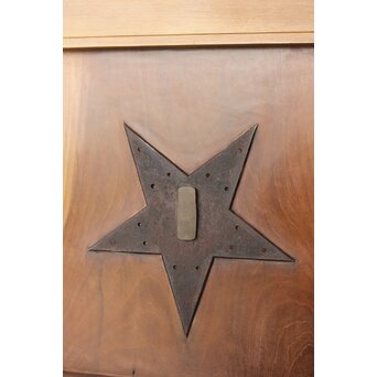 星型金具 アクリル板仕様 格子蔵戸　W103Y 珍しいスター金具です