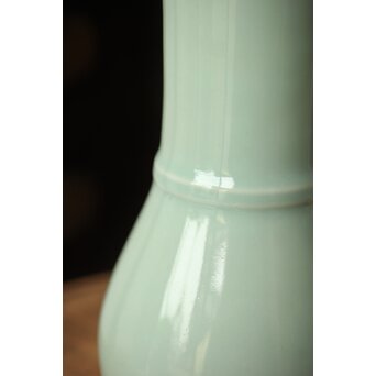 清風与平 秘色窯 青磁 花瓶　P354 
