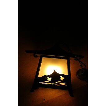 波千鳥 銅灯籠照明　A082 