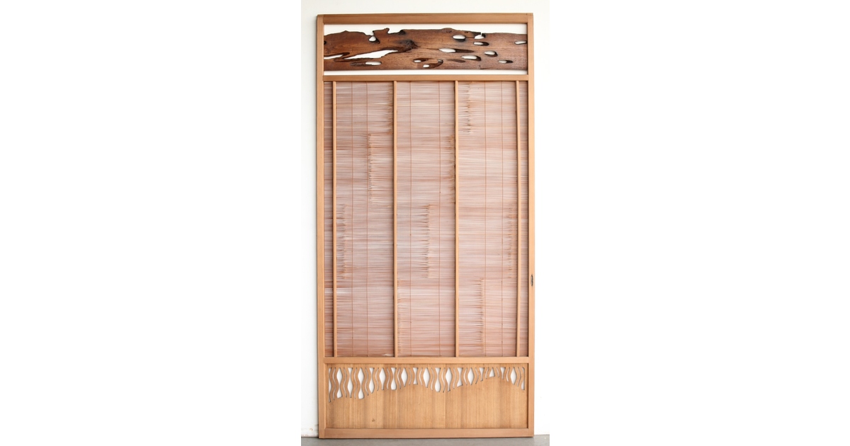 意匠簀戸 F268|骨董店 のびる 古美術 骨董 和風建具 蔵戸 買取のご相談