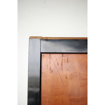 黒枠 虎斑 巨大一枚板の帯戸　B1070 