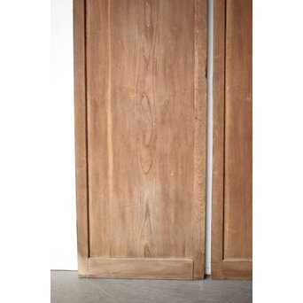 中型欅一枚板門扉一対　W0157 