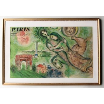 Marc Chagall マルク シャガール ソルリエ版 リトグラフ「ロミオとジュリエット」Z585