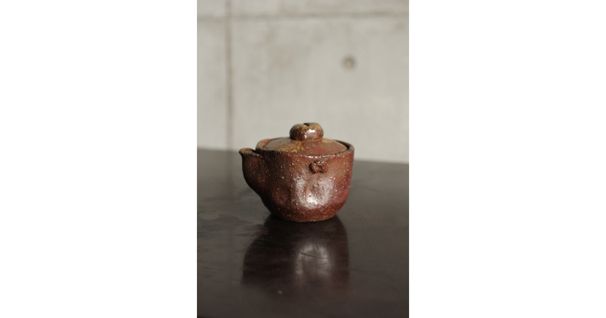 西村春湖 備前焼 宝瓶 急須 P526｜骨董店 のびる 古美術 骨董