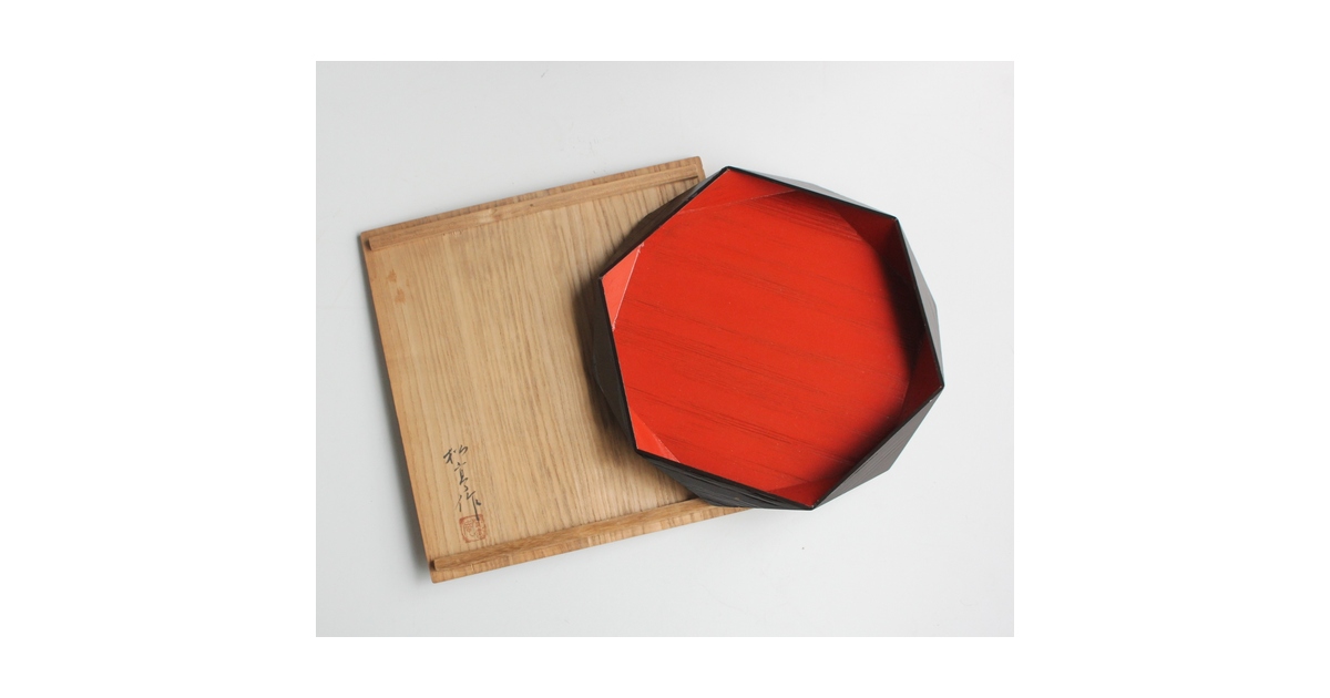 守屋松亭 切子菓子盆 Q384｜骨董店 のびる 古美術 骨董 和風建具