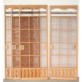 竹装飾 簀戸 4枚1組　F281