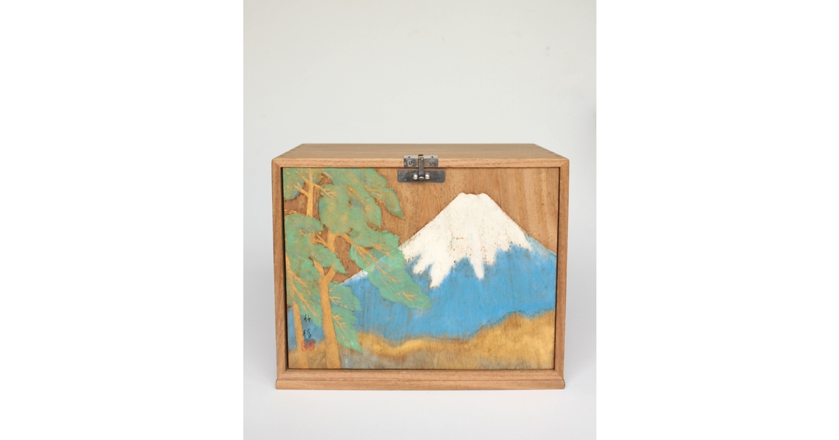 小野竹喬 富嶽図 器局 共箱 X603｜骨董店 のびる 古美術 骨董