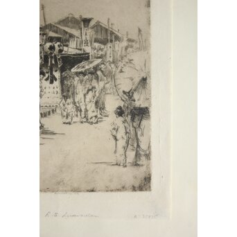 H. Ivan, Neilson「Tokyo」銅版画　Z699 