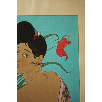 Paul Jacoulet ポール・ジャクレー 木版画 　Z734 