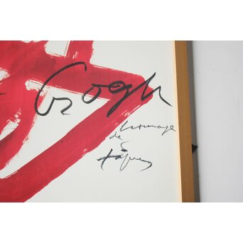 アントニ タピエス Antoni Tàpies【Homage to Vincent van Gogh】1988年版ポスター　Z825 