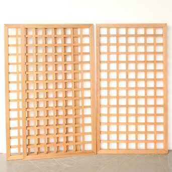 中型 升格子建具 在庫3枚　L1212 3枚並べて