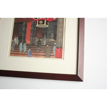 笠松紫浪 Shiro Kasamatsu 浅草観音堂大提灯 木版画 版元 渡辺木版画舗 Z838 