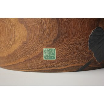 三浦乾也 瓢箪文 火鉢 一対　P642 