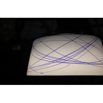 糸巻ガラス 電笠　A563 